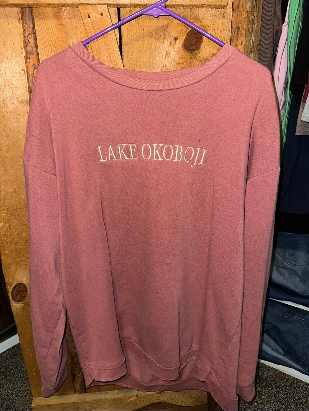 Lake Okoboji Dusty RoseWomen's Sweatshirt
